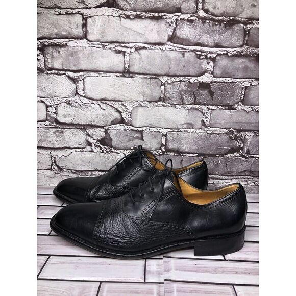 Mezlan Nicola Black Leather Lace Up Cap Toe Oxfords Shoes Men’s Sz 10M US/43EU main image 13